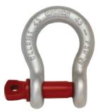 SHACKLE BOW TYPE FORGED CROSBY, SCREW PIN G-209 GALV 3/16"