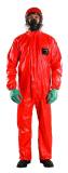 WORKWEAR FLAME RESIST/CHEMICAL, PROTECT MICROCHEM CFR RED S