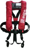 LIFE JACKET INFLATABLE F/ADULT, W/LIGHT&WHISTLE UKDOT APPROVED