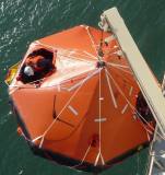 LIFERAFT INFLATABLE FOR 6MEN, DAVIT-LAUNCHING TYPE
