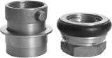 ADAPTER FIREHOSE BRASS MACHINO, 1-1/2" FEMALE/THREAD 2" FEMALE