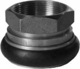 ADAPTER FIREHOSE BRASS MACHINO, 2" FEMALE/THREAD 2" FEMALE