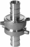 COUPLING HOSE BRASS PIN LUG, 2-1/2" 7-1/2 TPI HOSE END 38MM