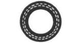 HOSE WATER RUBBER WRAPPED &, FABRIC 5KG 12MMX2B