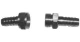 COUPLING AIR HOSE SCREW BRASS, 6MM HOSE END 1/4" THREAD