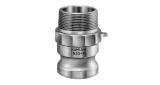 COUPLING CAM&GROOVE ALUM ALLOY, F PLUG W/MALE THREAD 1/2"