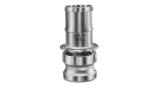 COUPLING CAM&GROOVE ALUM ALLOY, E PLUG W/HOSE END 1/2"