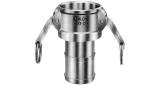 COUPLING CAM&GROOVE ALUM ALLOY, C SOCKET W/HOSE END 1/2"