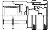 COUPLING QUICK SUS-304 COUPLER, SVHC4-4FU FEMALE RC1/4 W/VALVE 