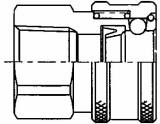 COUPLING QUICK SUS-304 COUPLER, SOHC4-4FU FEMALE RC1/4 NOVALVE 