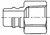 COUPLING QUICK SUS-304 NIPPLE, SOHN4-4F FEMALE RC1/4 NO VALVE
