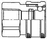 COUPLING QUICK STEEL COUPLER, OHC4-4FSO FEMALE RC1/4 NOVALVE 