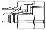 COUPLING QUICK STEEL NIPPLE, PHN6-6F FEMALE RC3/8 PH VALVE 