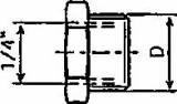 NIPPLE CONNECTING 3/8 1010, FOR AUTO GREASE DISPENSER  