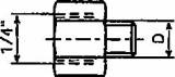 NIPPLE REDUCING 1/8 1020, FOR AUTO GREASE DISPENSER 