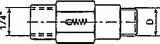 VALVE NON-RETURN 1/8 2020, FOR AUTO GREASE DISPENSER 