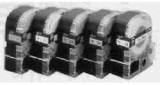 TAPE FOR NAME-LAND TAPE WRITER, W:6MM WHITE WITH BLACK LETTER