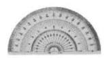 PROTRACTOR PLASTIC 180DEG, 150MM DIAM