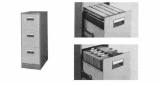 FILING DRAWER CABINET STEEL, A4-2 GRAY 387X620X740MM