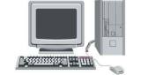 PERSONAL COMPUTER DESK TOP, WINDOWS WITH DISPLAY