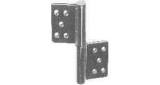 FLAG HINGE FOR DOOR STAINLESS, RIGHT HAND L127XW100MM