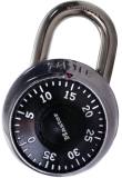 PADLOCK COMBINATION STANDARD, DIAL FIXED 3 DIGIT LOCK 
