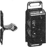 BOX CATCH STEEL & PLASTIC, BASE SIZE 15MMX47MM 