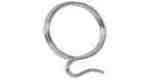 CURTAIN RING STAINLESS STEEL, DIAM 30MM