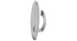 TASSEL HOOK FOR CURTAIN, OVAL BASE 19X46MM BRASS