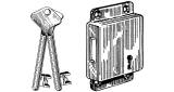 DEAD LOCK RIM LEFT HAND, SCHWEPPER 3239