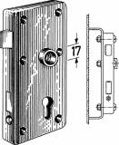 RIM LOCK F/HEAVY DOOR S.STEEL, LEFT HAND INWARD #3827Z