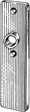 PLATE SHORT WITHOUT KEY HOLE, STAINLESS STEEL #6645 F/2