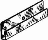 2 WALL BRACKET ALUM ANODIZED, 200X45X8MM 2'S