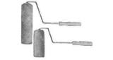PAINT ROLLER WOOL 25MM WIDTH, COMPLETE WITH HANDLE