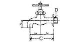 FAUCET WALL 13(1/2)