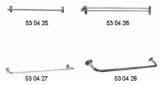 TOWEL BAR ROUND SINGLE 457MM