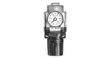 AIR LINE PRESSURE REGULATOR, W/PRESSURE GAUGE PT 1/4