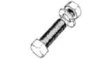 BOLT CENTER FOR 6" TWISTED, KNOT BRUSH PT/NO.340.559