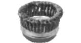 BRUSH WIRE CUP STEEL TWISTED, KNOT PT/NO.340.167