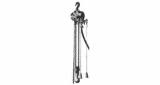HOIST CHAIN PNEUMATIC 0.5TON, 3MTR 10MTR/MIN