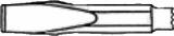 CHISEL NORMAL 50MM ICO#850-26, FOR PNEUMATIC CHISEL & CHIPPER
