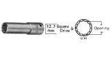 SOCKET DEEP WRENCH 12-POINT, 12.7MM/SQ DRIVEX10MM