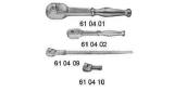 RATCHET HANDLE MALE, 6.35MM/SQ DRIVE 115MM