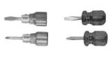 SCREWDRIVER STUBBY, WOOD HANDLE SLOTTED 38MM