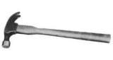 HAMMER BELL FACE & NAIL PULLER, HANDLED 330GRM