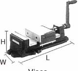 VISE MILLING F TYPE FIXED BASE, JAW SIZE 102X65X35MM
