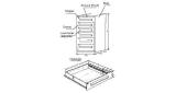 MASTER TOOLS & PARTS CABINET, 713X711X902MM