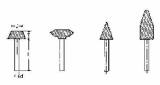 WHEEL MOUNTED SHAPE-A35, 25X10X40MM SHAFT DIAM 6MM