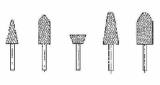 WHEEL MOUNTED SHAPE-AJ3, 19X38X40MM SHAFT DIAM 6MM