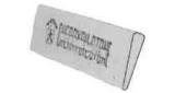 CARBORUNDUM ROUND EDGE SLIP, #20 100X25X6.4X1.6MM
